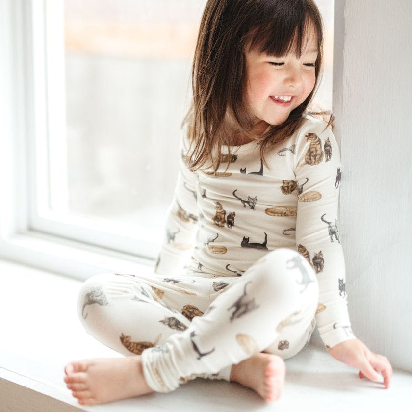 Apple Orchard Organic Cotton Long Sleeve Two Piece Pajama Set