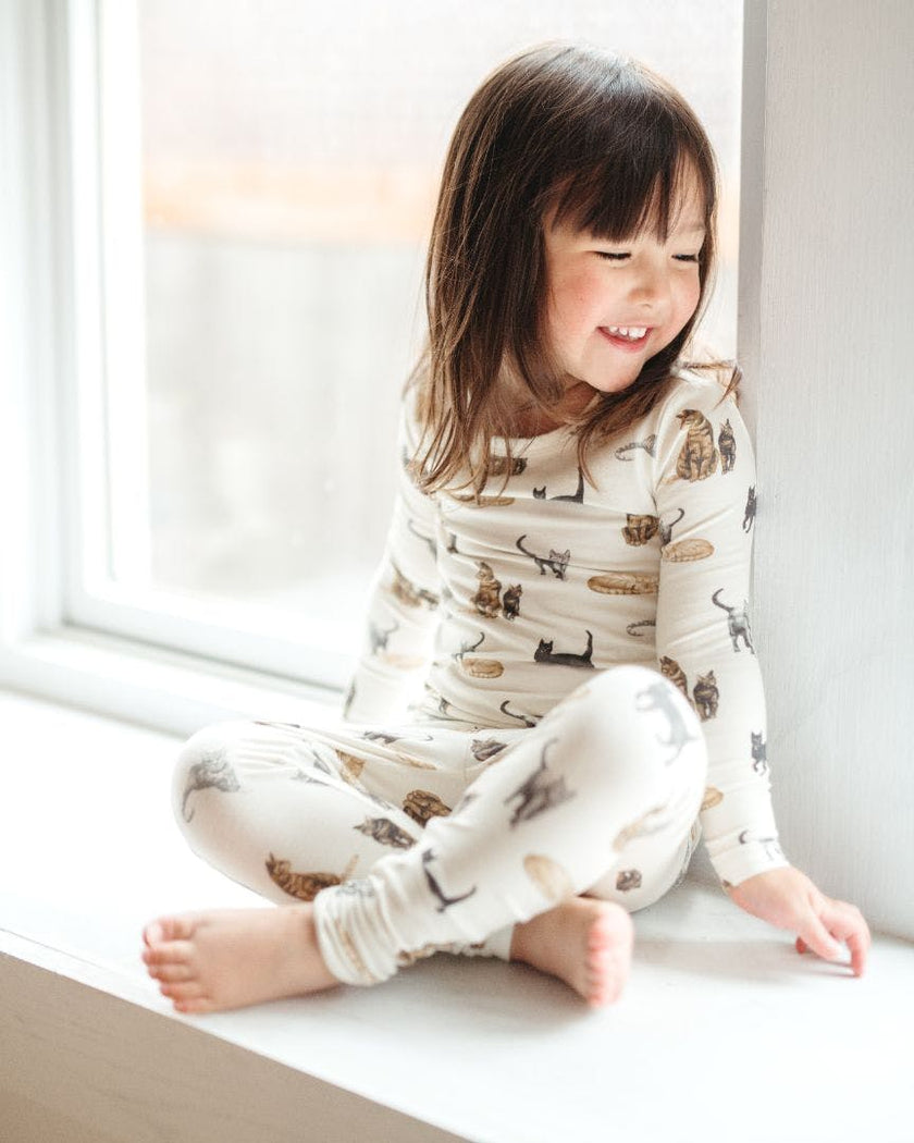 Apple Orchard Organic Cotton Long Sleeve Two Piece Pajama Set