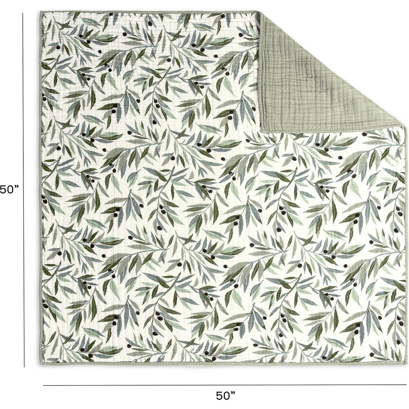 Organic Muslin Cotton 3-Layer Quilt