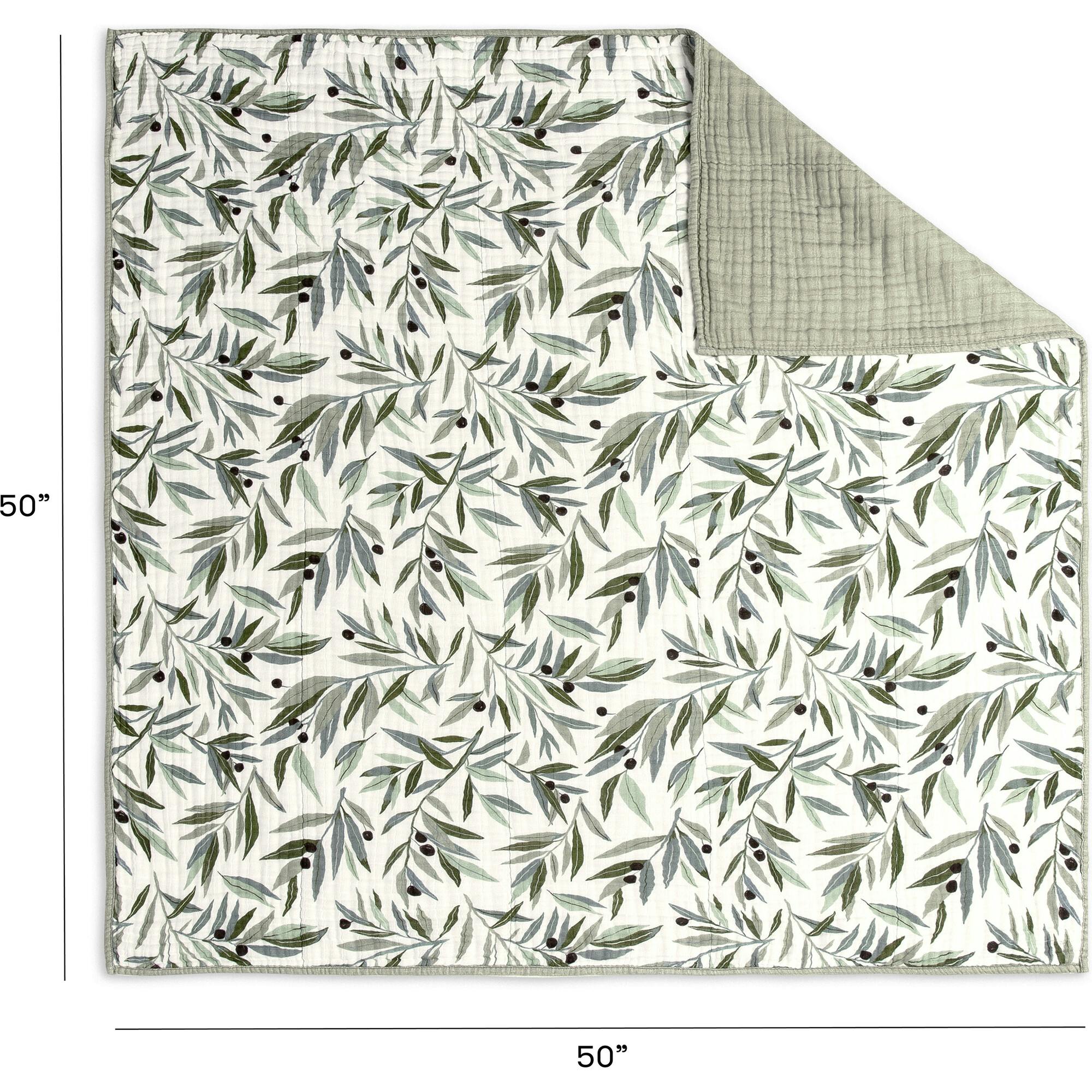 Organic Muslin Cotton 3-Layer Quilt