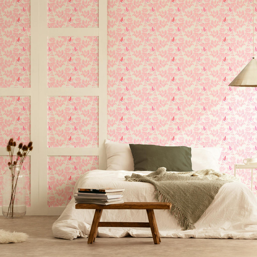 Papier peint SONGE coloris Rose