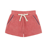 boys poppy red french terry short