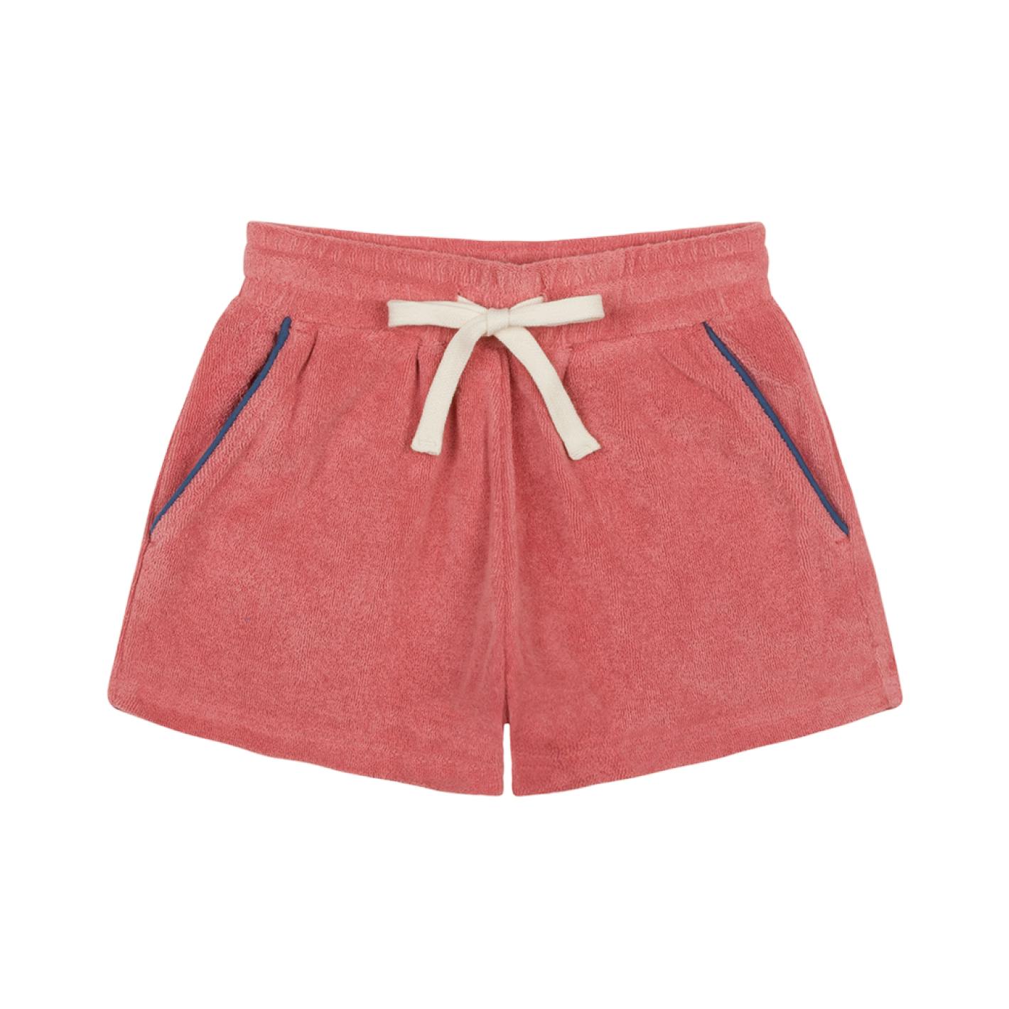 boys poppy red french terry short