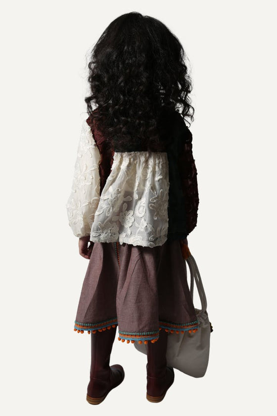 MAYA EMBROIDERED PEASANT SKIRT