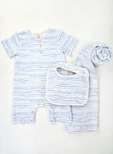 Walker Terry Romper - Wave Stripe