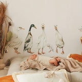 White Ducks Return To Innocence Wall Decal Set