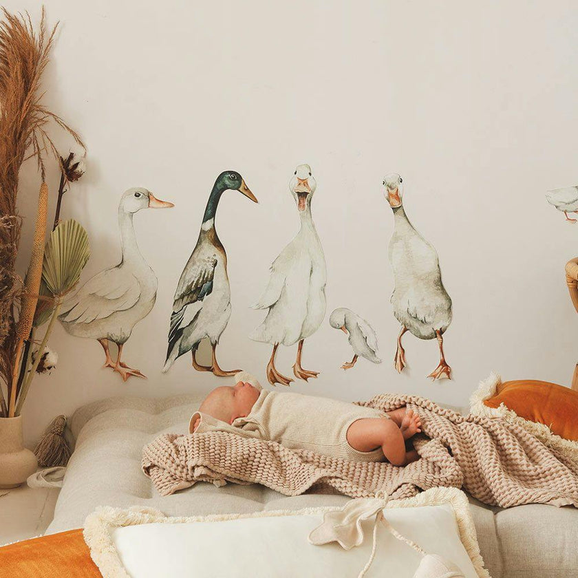 White Ducks Return To Innocence Wall Decal Set