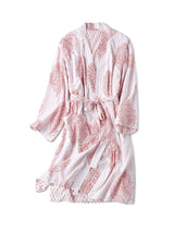 Block-Printed Cotton Women'S Robe
