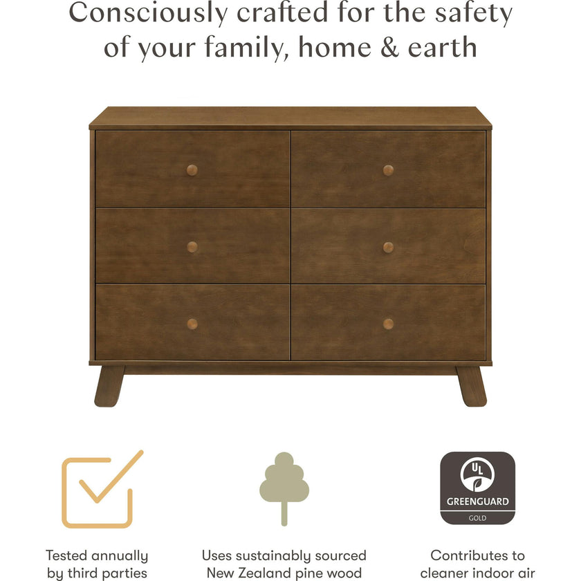 Hudson Modern 6-Drawer Assembled Dresser (48")