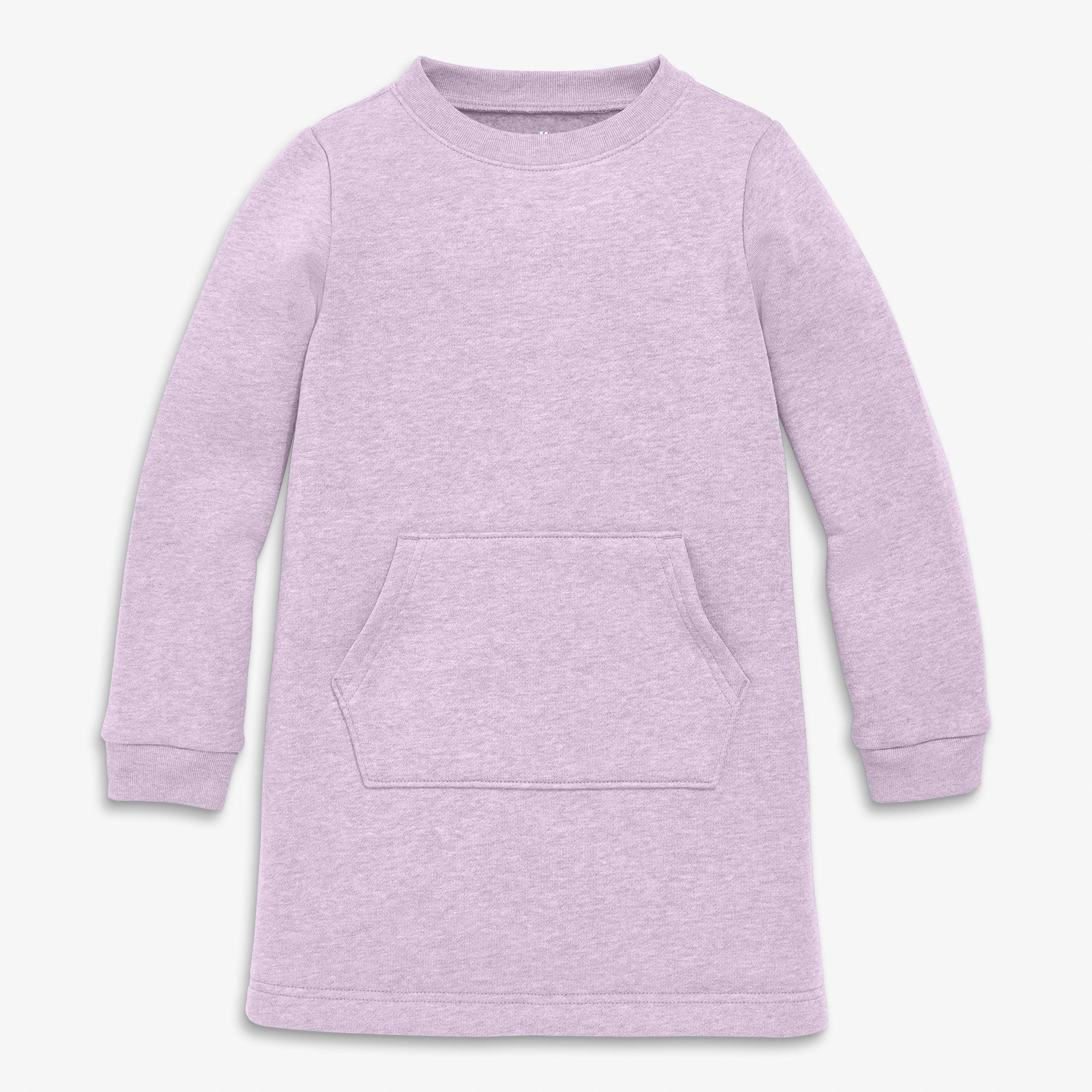 Kids cozy fleece sweatshirt dress