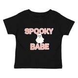 Spooky Babe Patch Halloween Short Sleeve T-Shirt