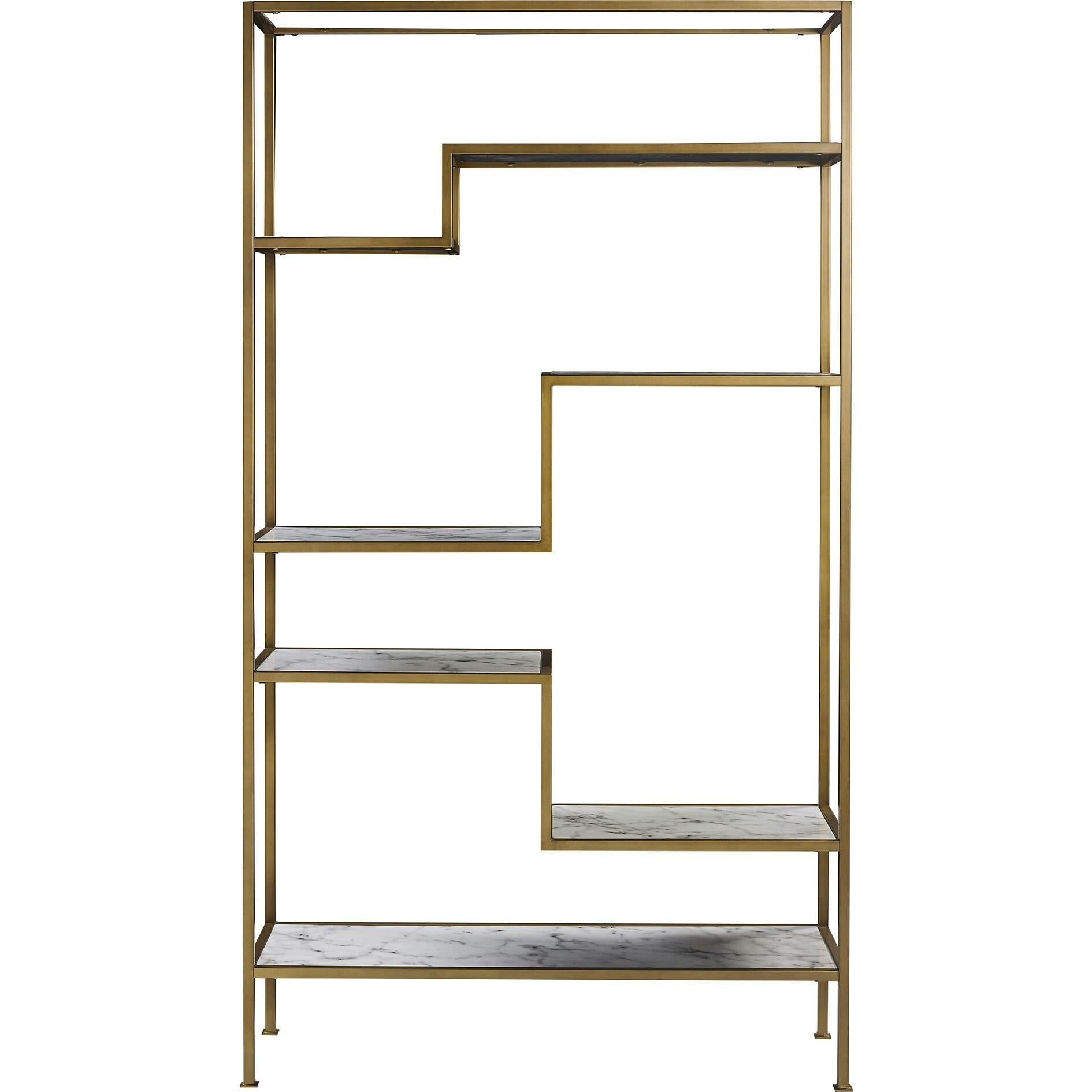 Marmo Modern Marble-Look 5-Tier Display Shelf