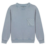 BONTON Narciss Star Pocket Sweatshirt - Bleu Bebe