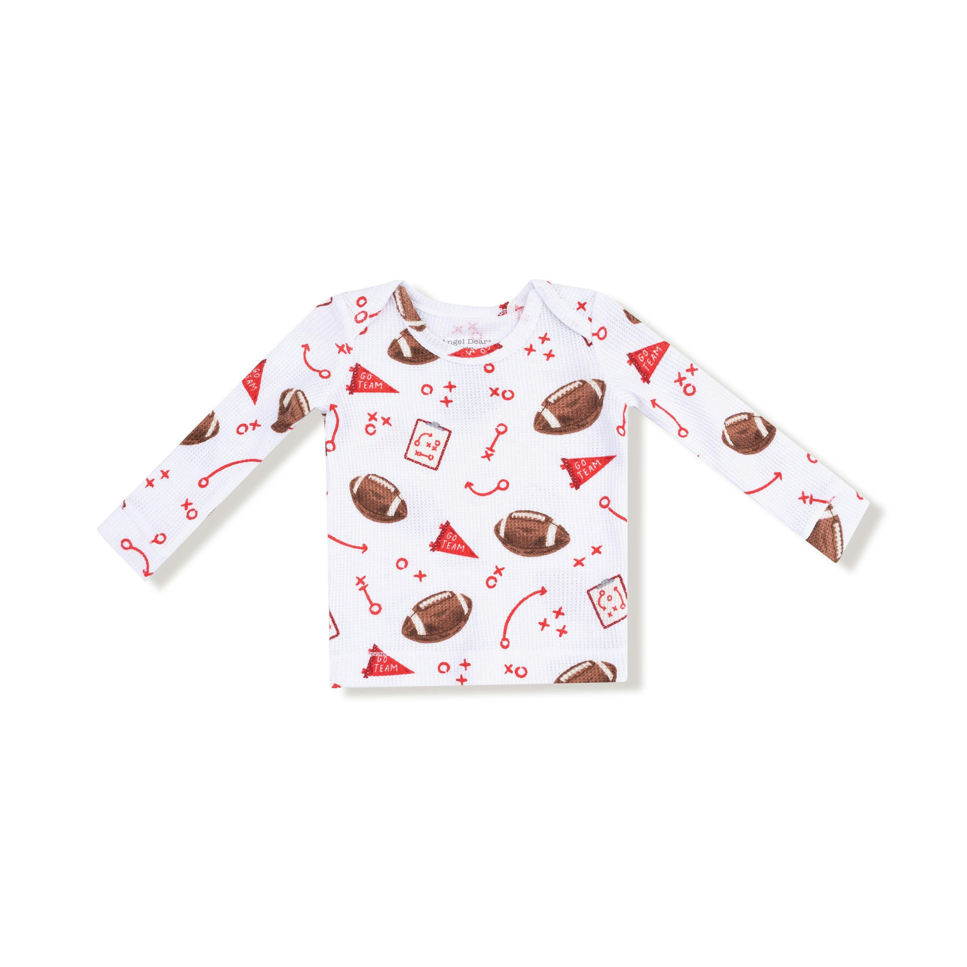 Touchdown Time - Red - Long Sleeve Loungewear Set