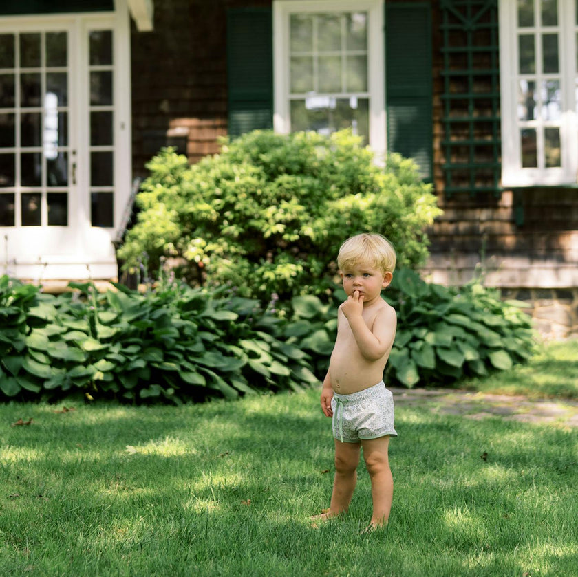 Boys Sea Marsh Floral Boardie