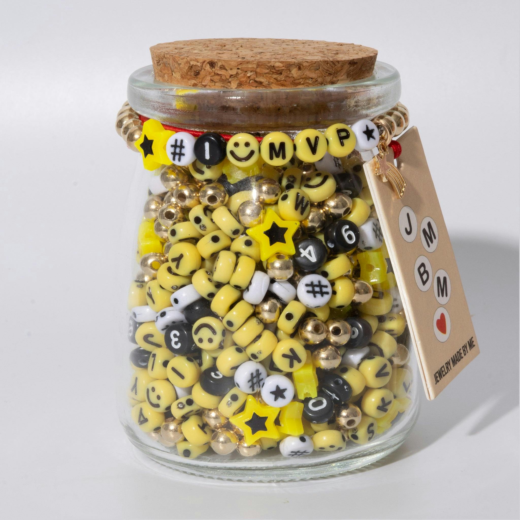 MVP Yellow Bead Jar
