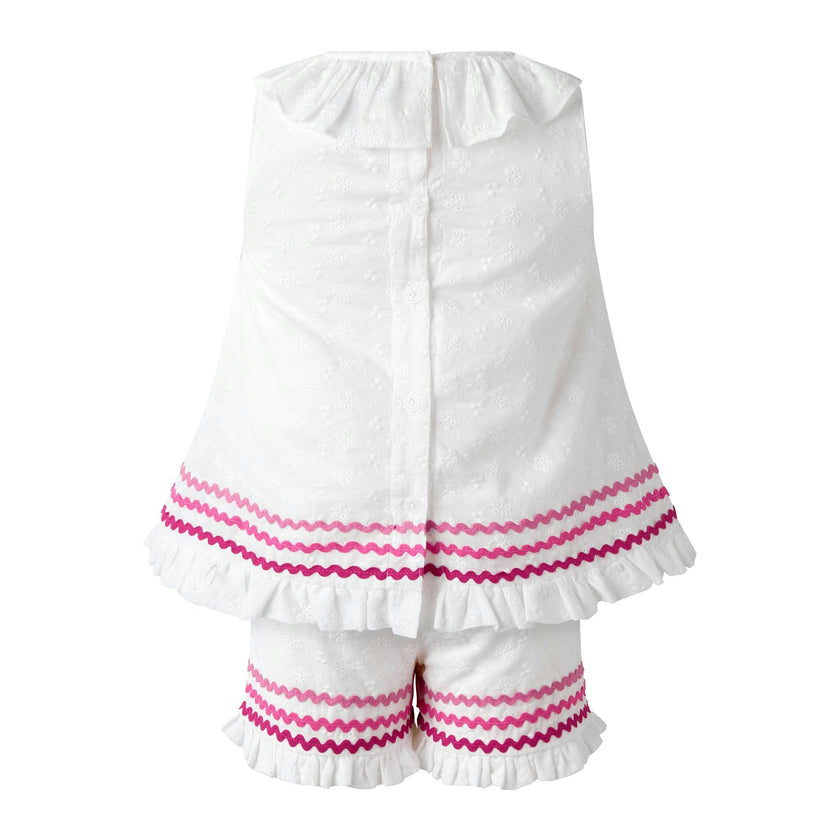 Eyelet Ric Rac Short Set