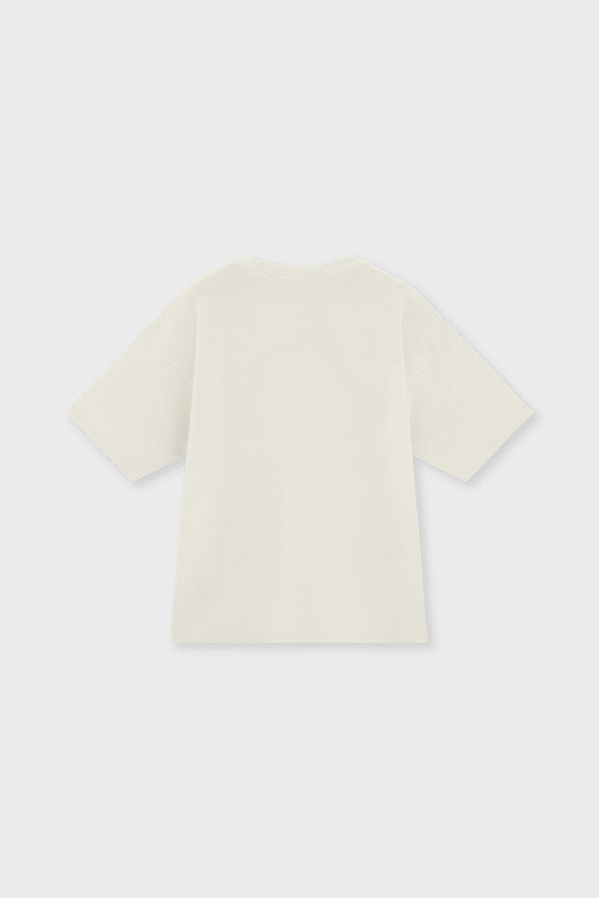 Relaxed Organic Cotton T-Shirt With SOW Print