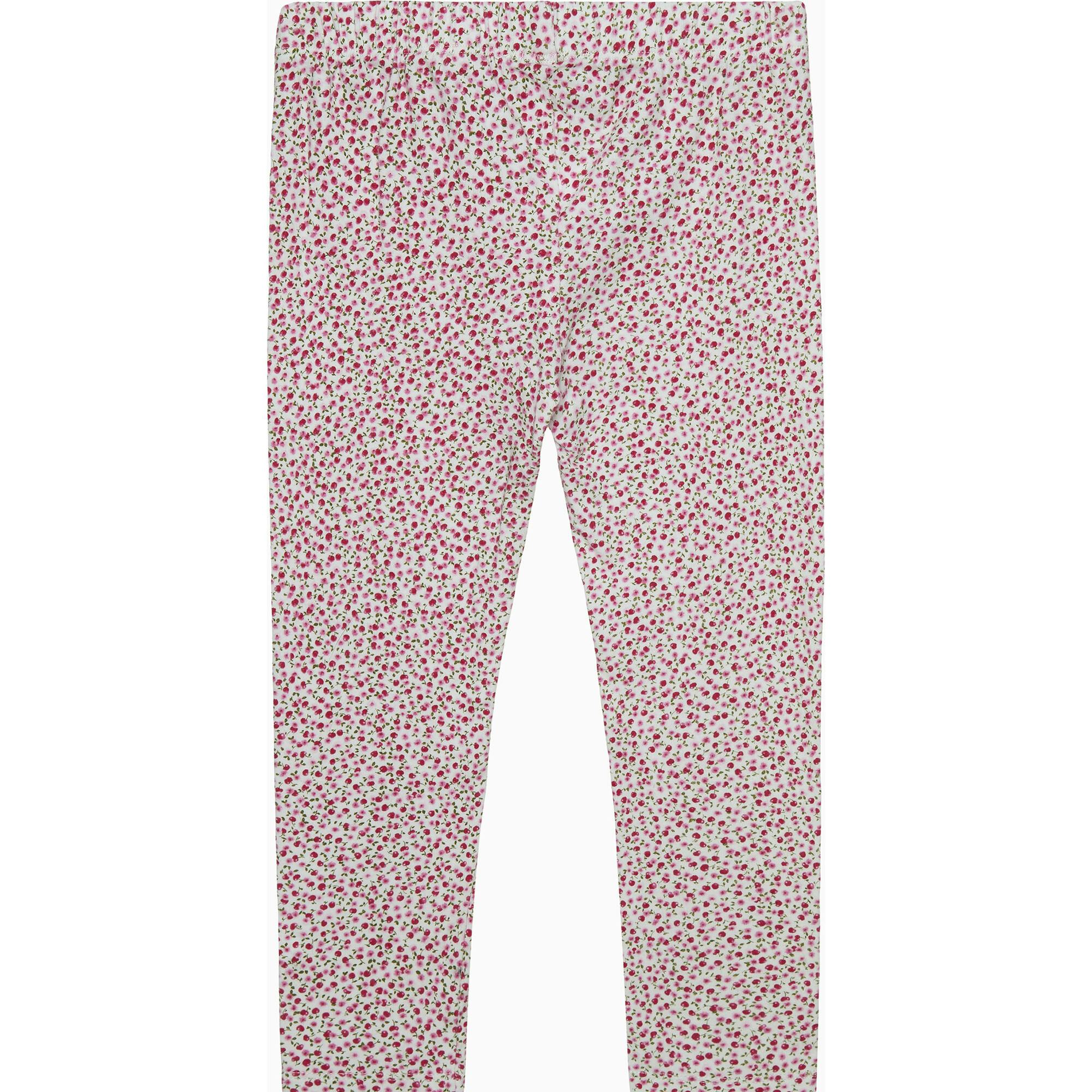 Leggings in Red Cherry Floral