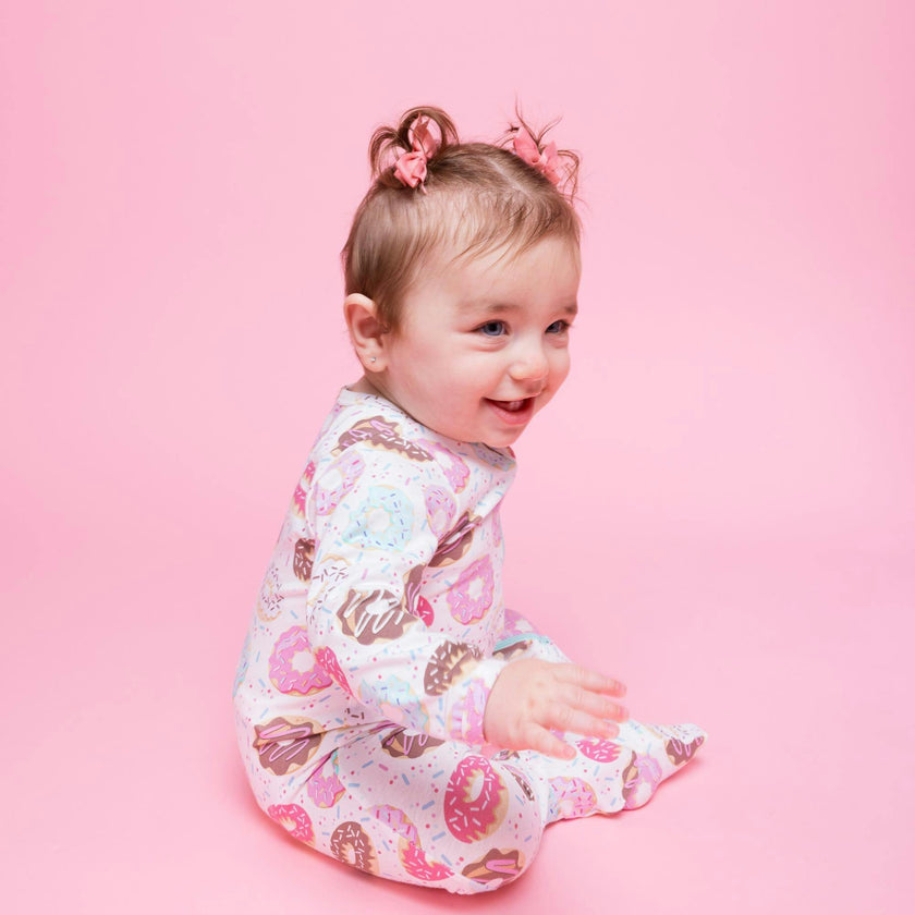 Zipped Long Sleeve Footed Onesie