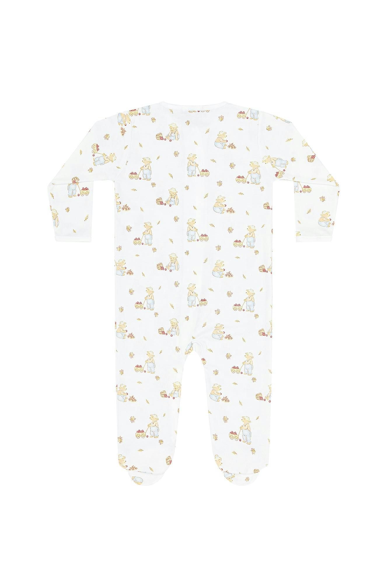 Harvest Time Zipper Footie