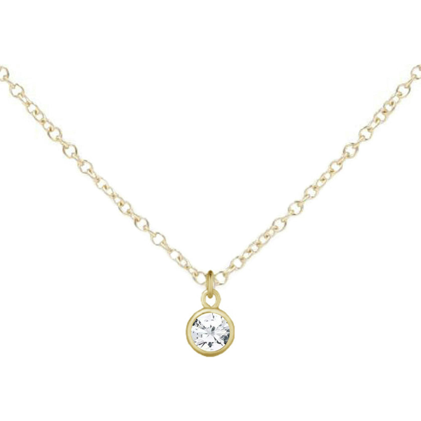 April Birthstone Necklace