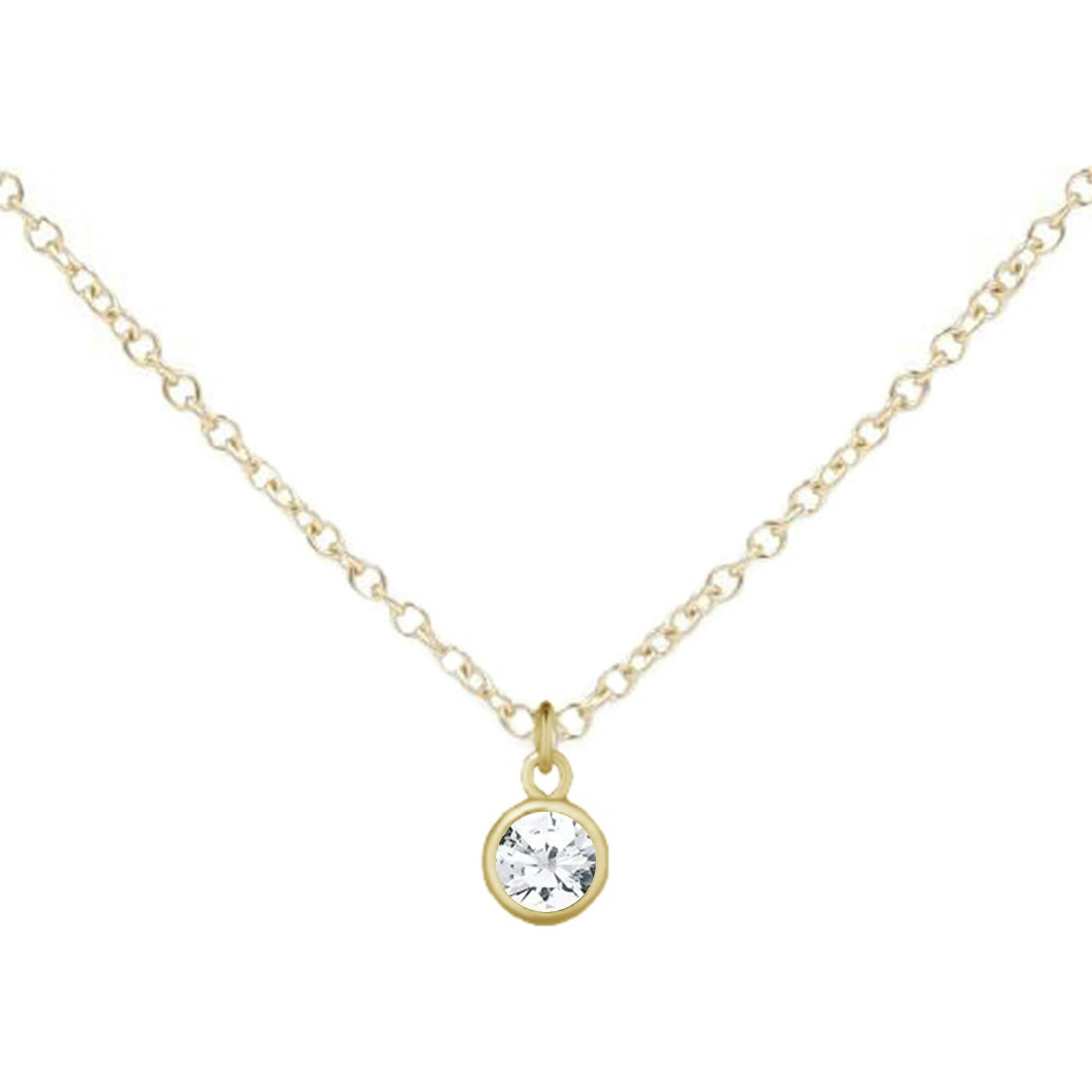 April Birthstone Necklace