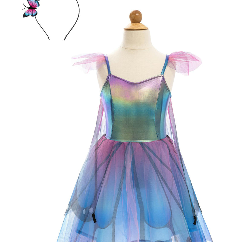 Butterfly Twirl Dress with Wings & Headband