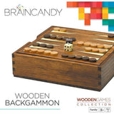 BrainCandy Wooden Backgammon