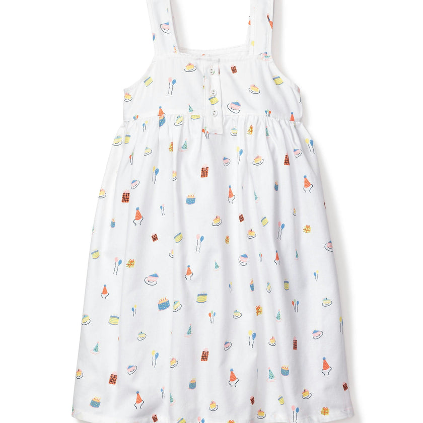 Girl's Twill Charlotte Nightgown in Birthday Wishes