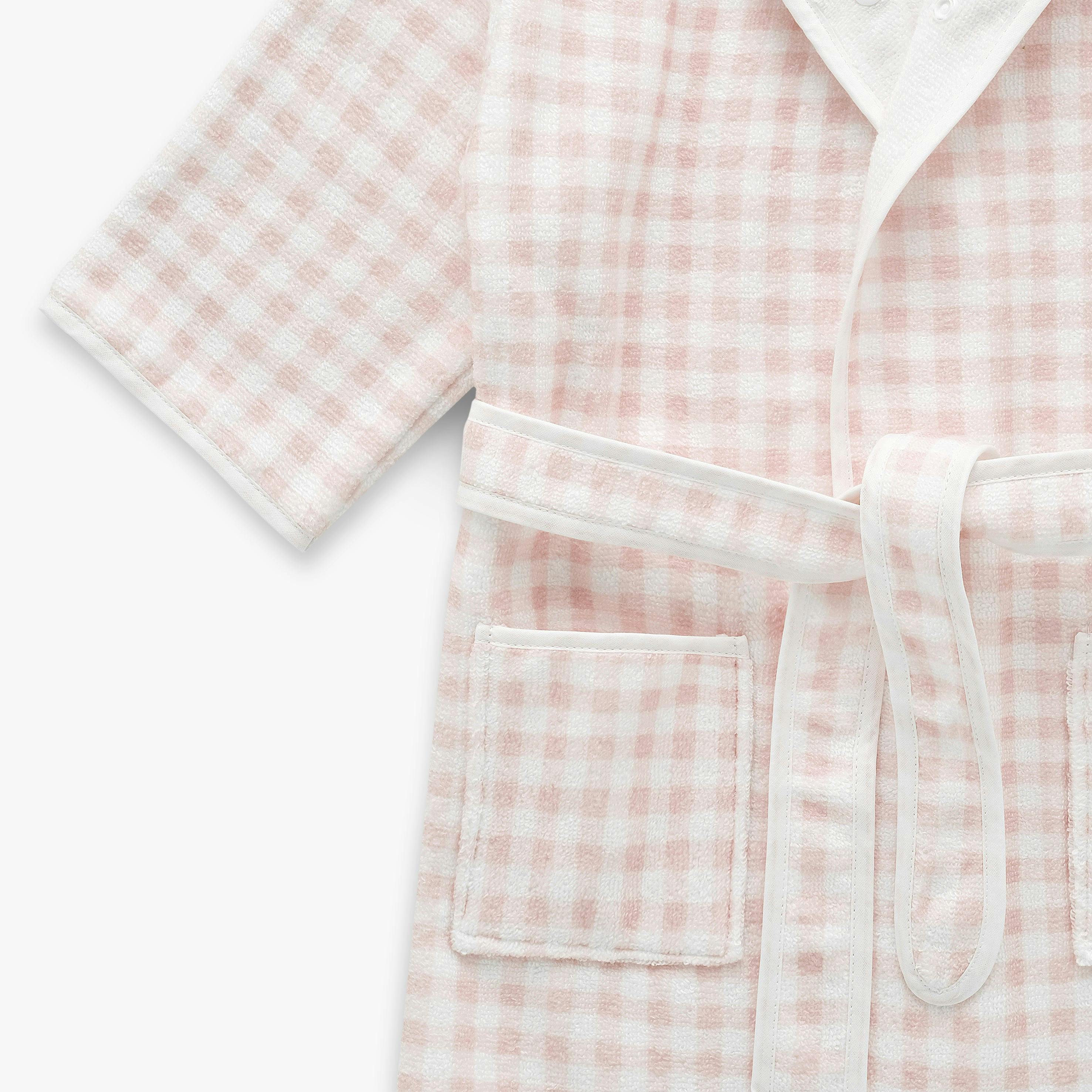 Picnic Gingham Bathrobe - Pink