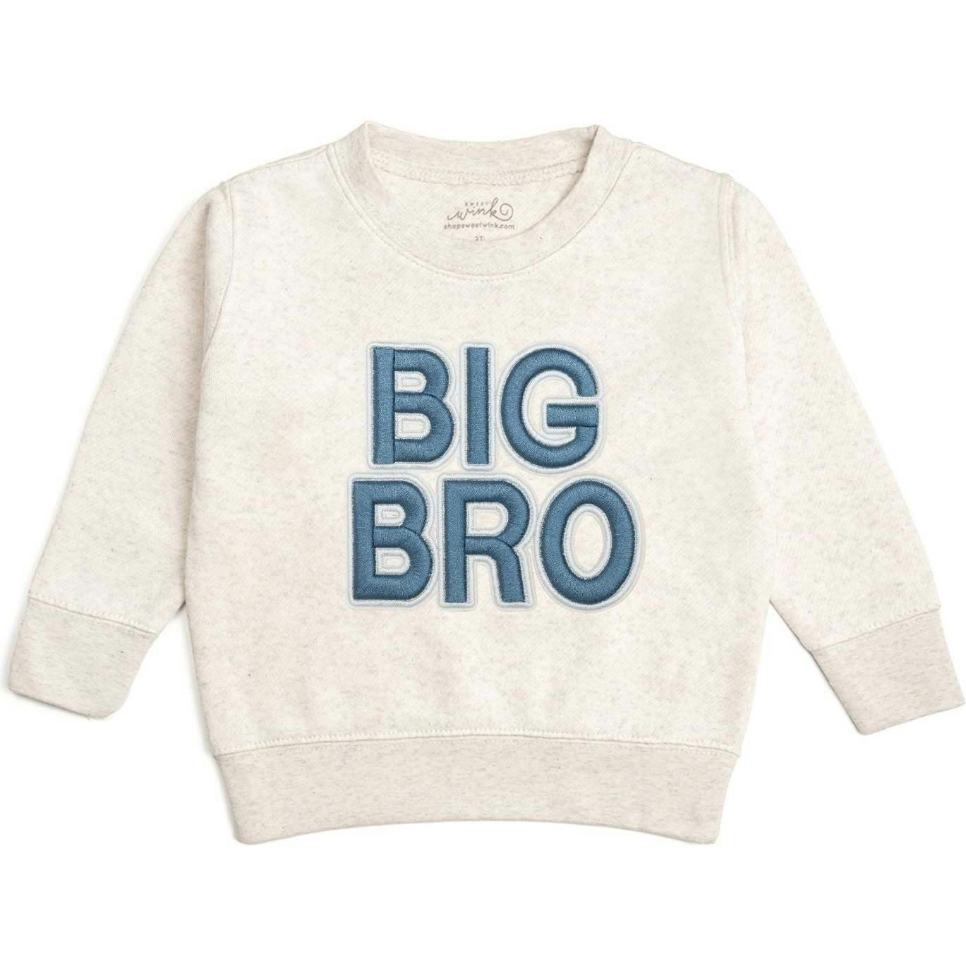 Big Bro Embroidered Patch Sweatshirt - Natural Heather