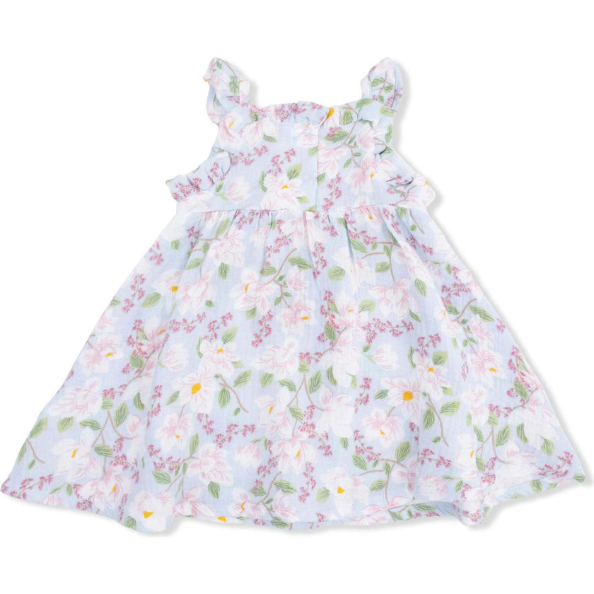 Magnolias - Paperbag Ruffle Sundress with Bloomer