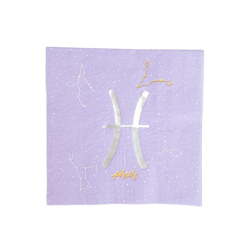 Zodiac Pisces Large Napkins