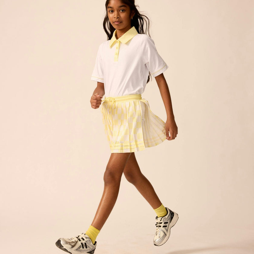 Play Pleated Skort in Lemonade Check