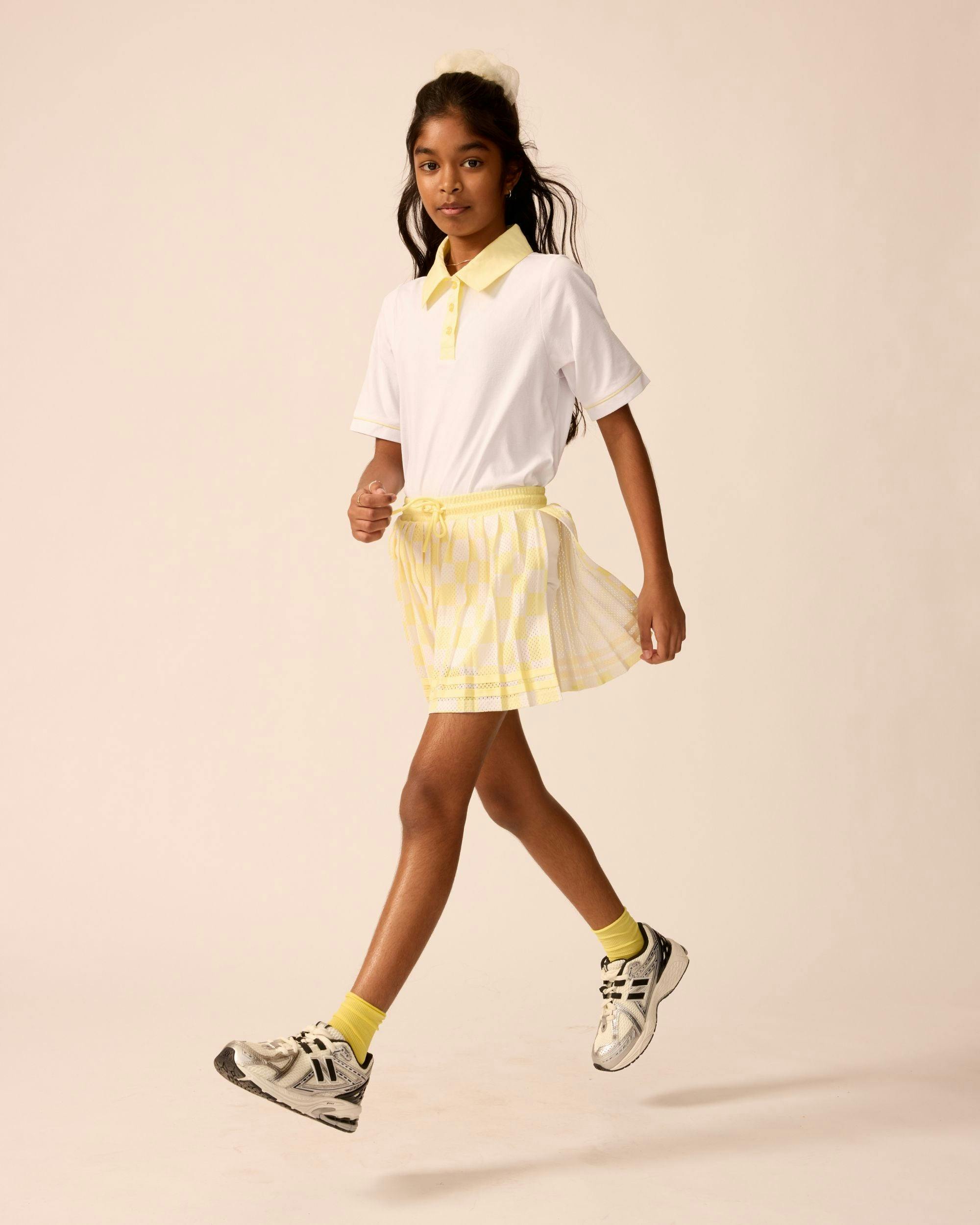 Tech Play Polo in Lemonade Trim