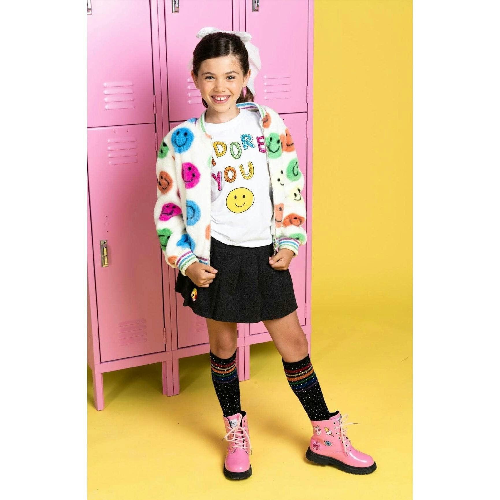 Rainbow Emoji Plush Coat