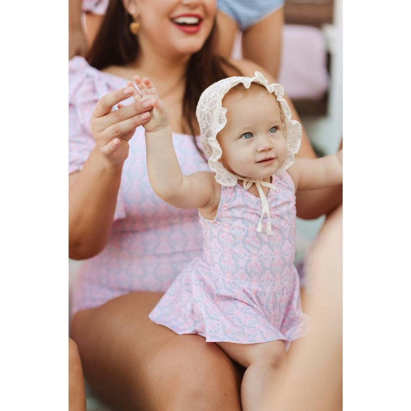 Baby Bitsy Swim Dress in Raquel Pink Floral