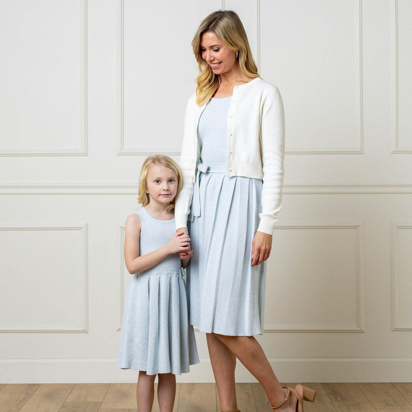 Organic Pleated Sweater Dress