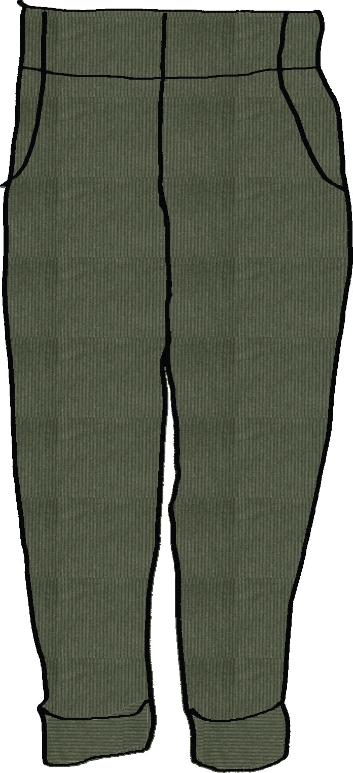 Green Cord Trouser