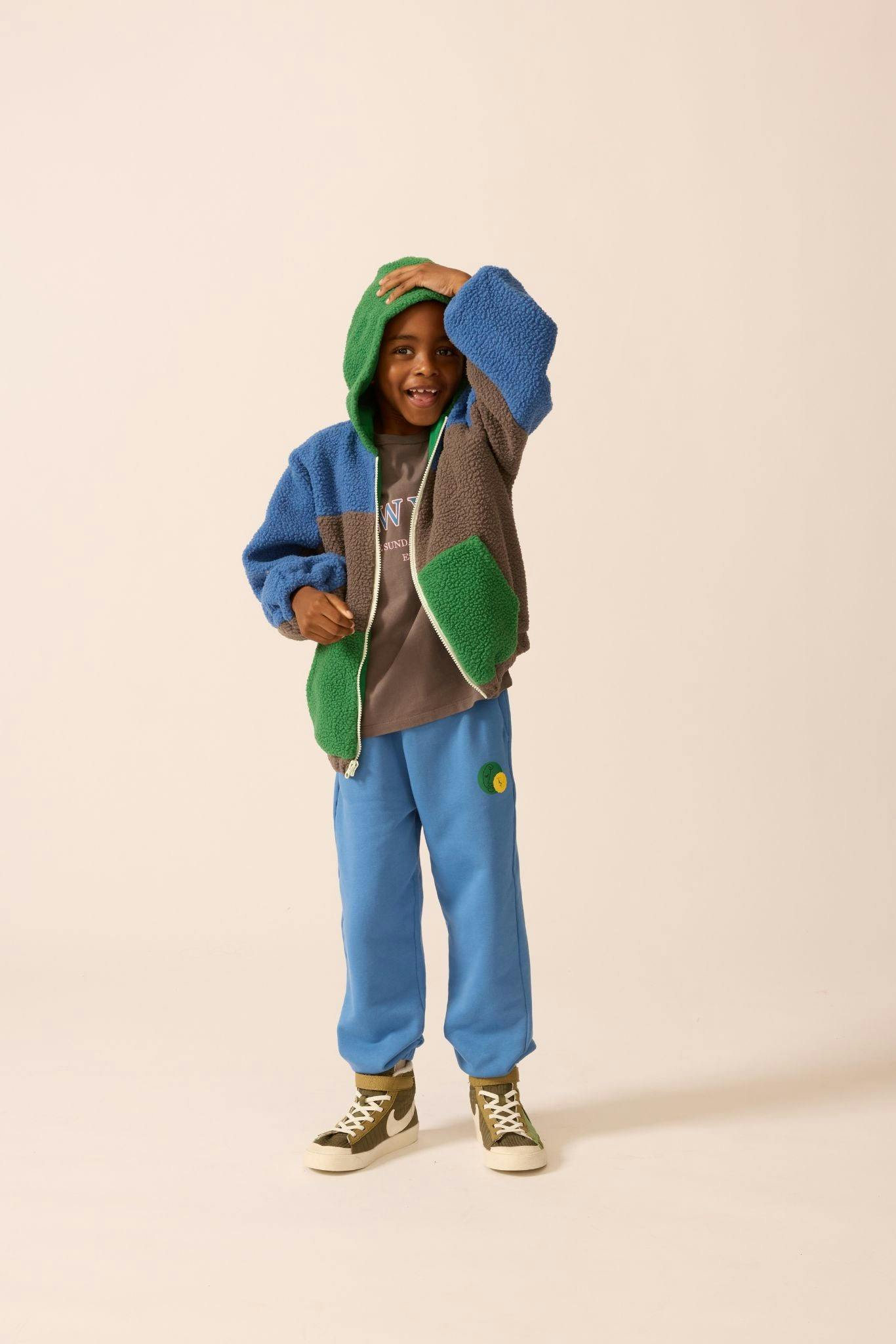 Polar Fleece Zip Up in Blue Note