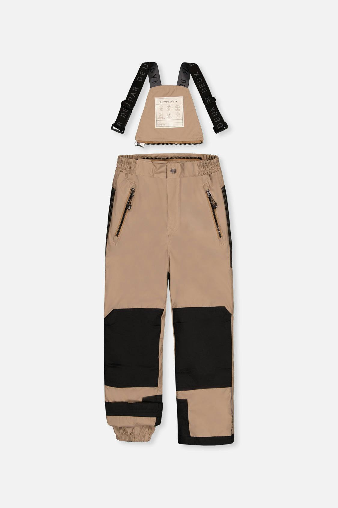 Two Piece Play Snowsuit Black And Beige