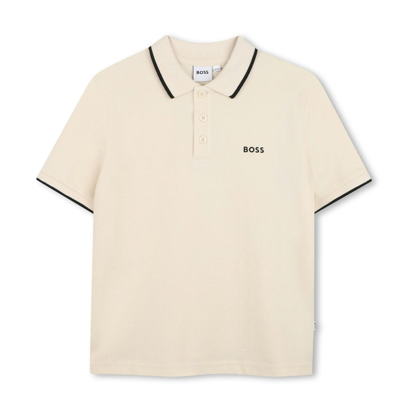 Sand Tipped Piqué Polo Shirt