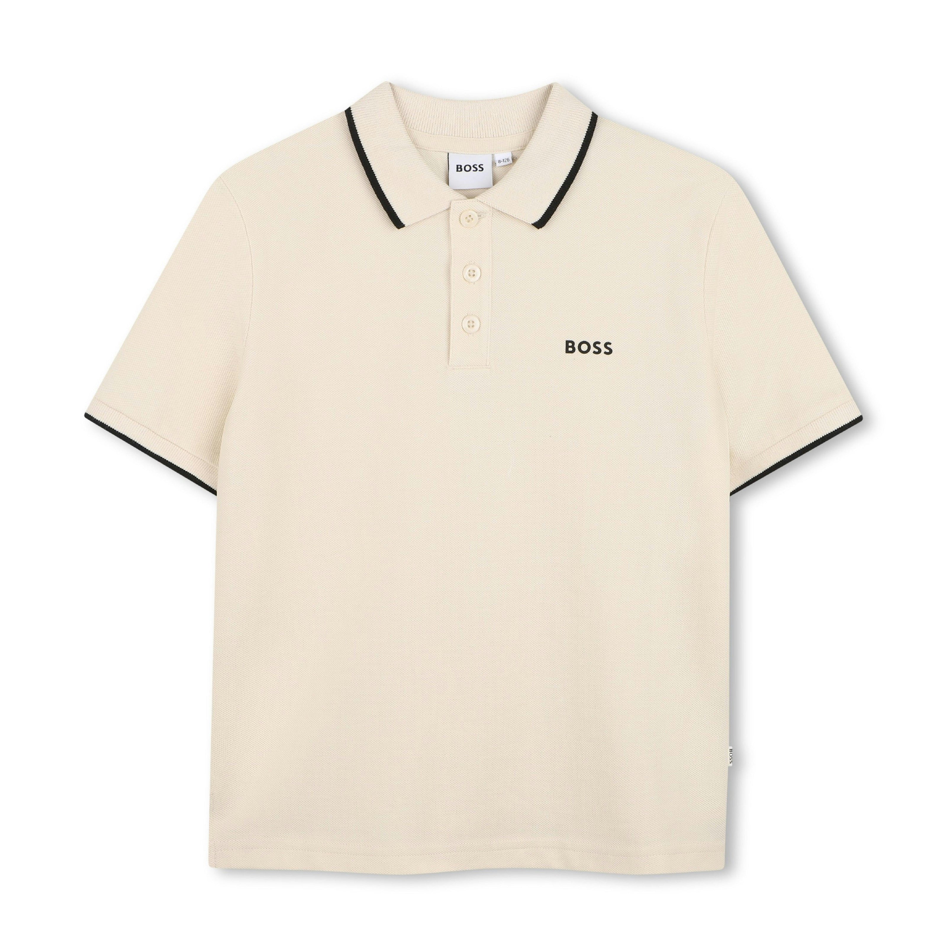 Sand Tipped Piqué Polo Shirt