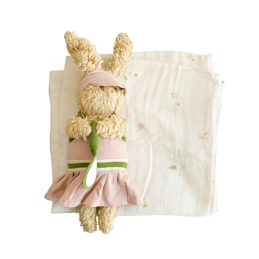 Swaddle and Ruby Bunny Plush Toy Set - Pickleball