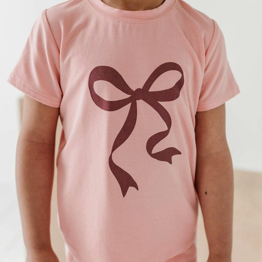 Girl's Short Sleeve Tee Cherries