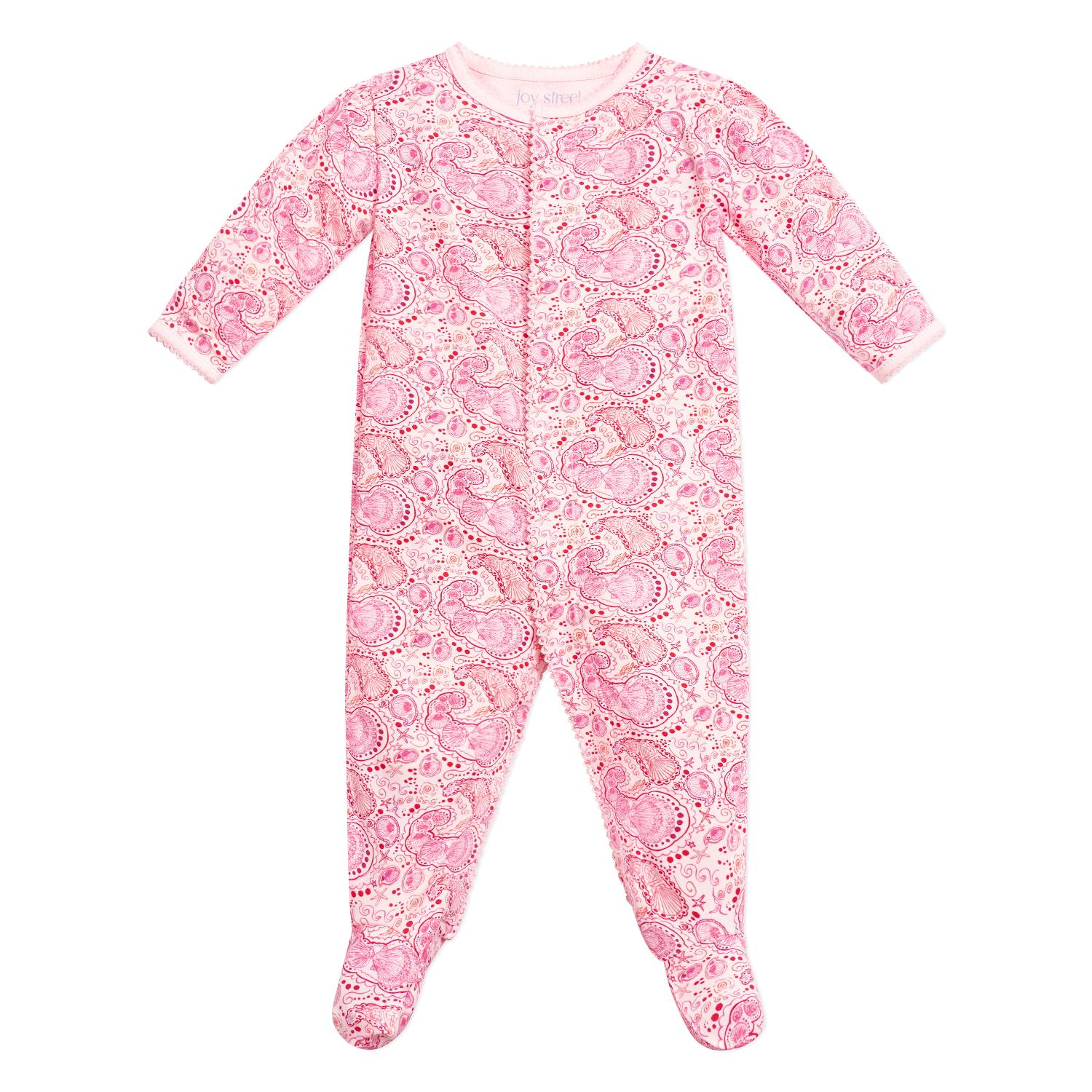 Shell Paisley Zip Baby Onesie