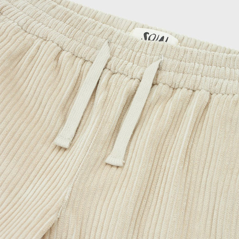 Organic Cotton Corduroy Straight Leg Cargo