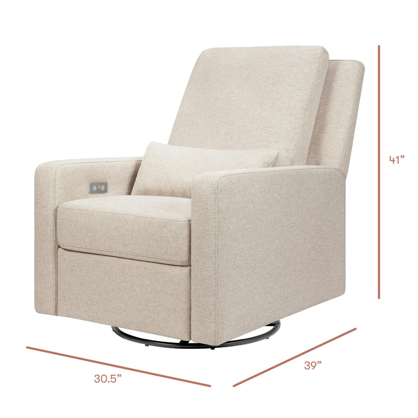 Babyletto Sigi Electronic Recliner and Swivel Glider with USB port