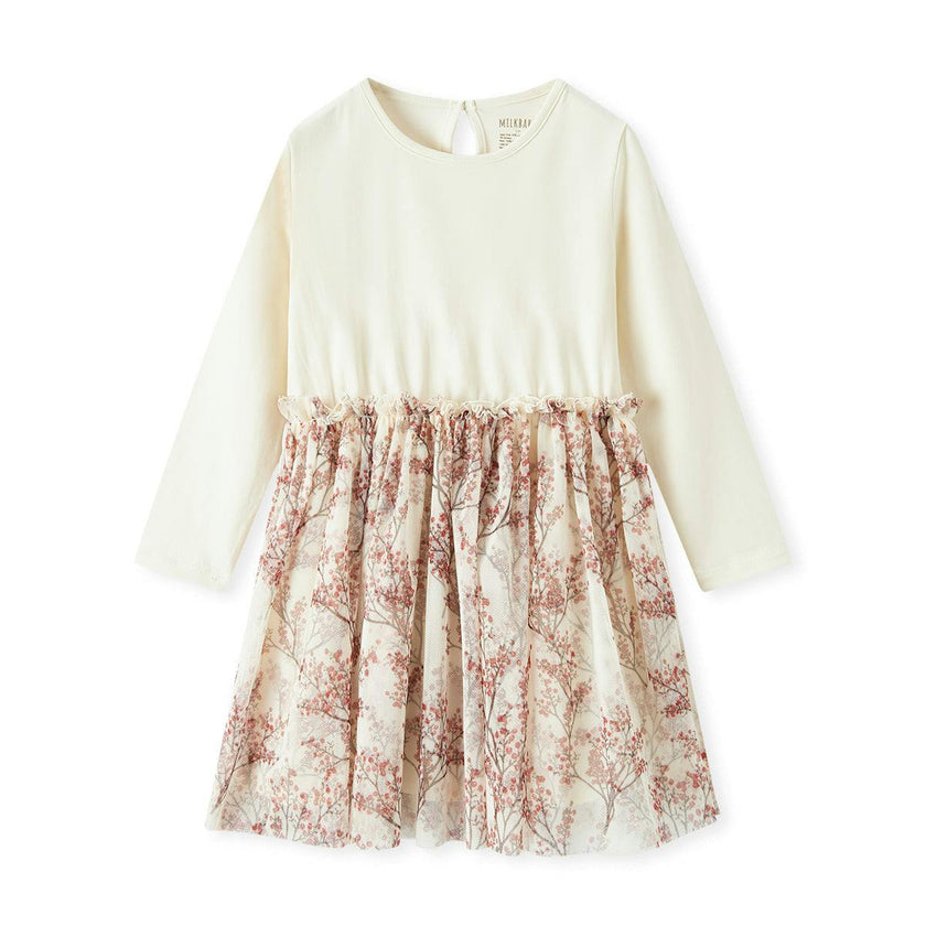 Winterberry Cotton Stretch Long Sleeve Ballet Dress